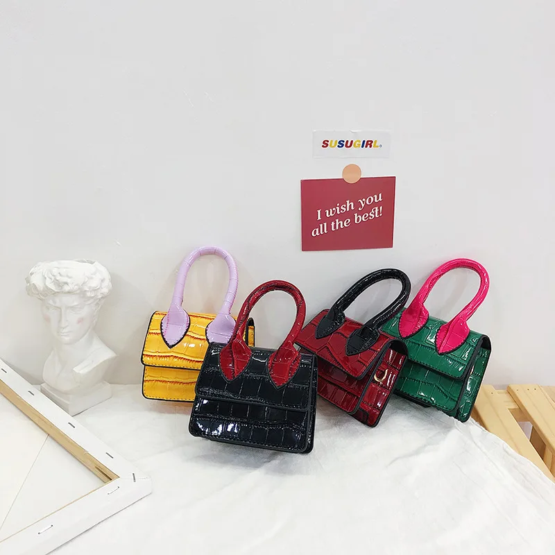 

Bolsas New Trend Fashion Kid Small Pu Leather Purses And Handbags Cute Mini Women Bags 2021 Shopping Crossbody Purses For Girls, 4 colors