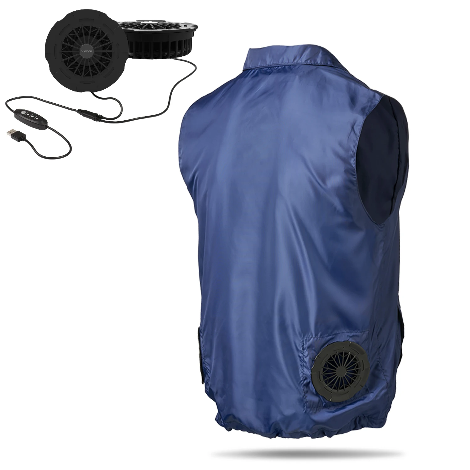

OEM Summer Outdoor 5V Powered fan Air Cooling Vests for Workers Cooled