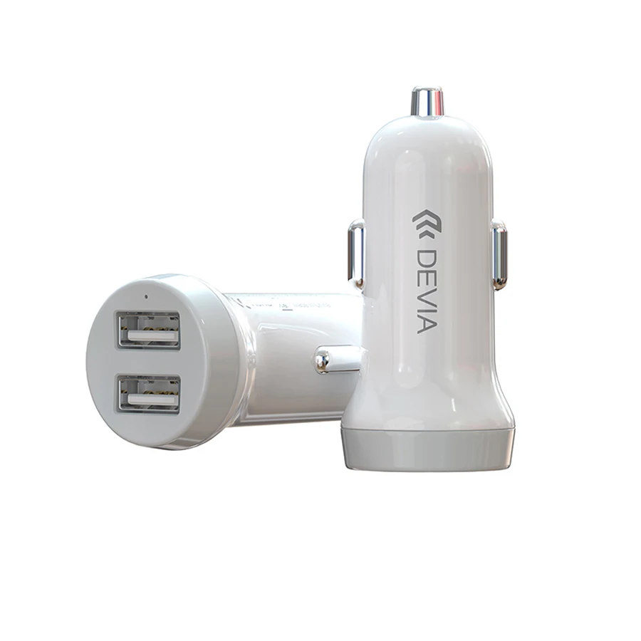 

Devia 15W stable mico cable Double U port car phone chargers for mobile phone