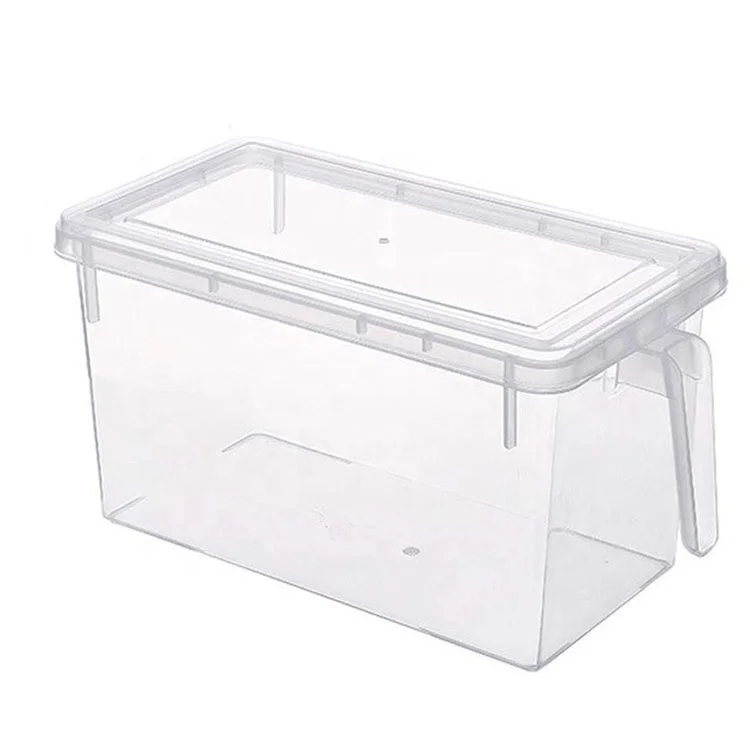 

Kitchen Organizer Fridge Freezer Storage Stackable Plastic Boxes Reusable Containers To Keep Fresh for Produce Fruits Vegetables, Clear