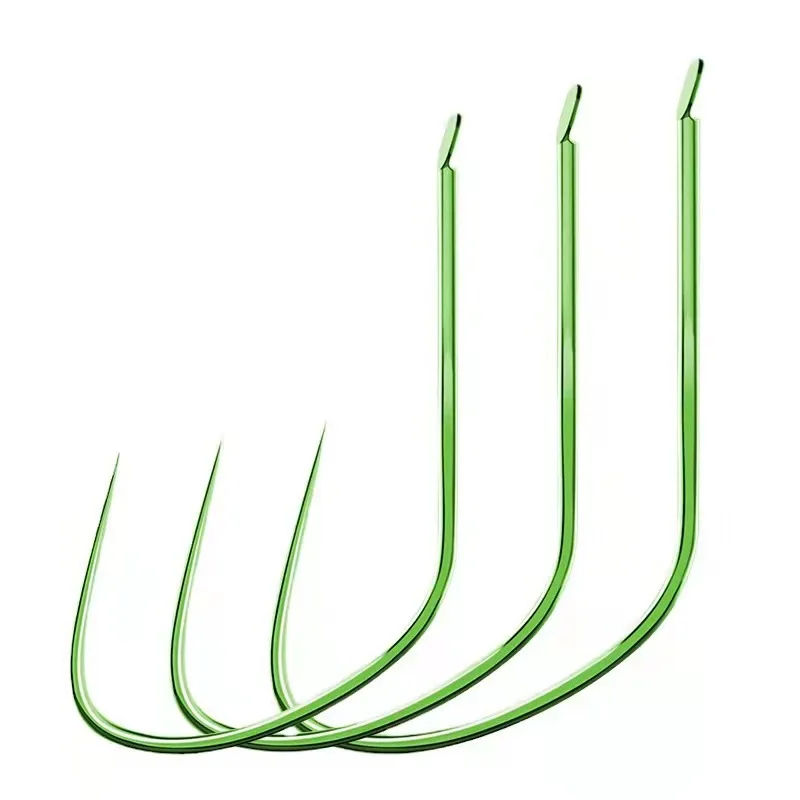 

Jetshark Wholesale Offset Jig Hooks Green High Carbon Steel Penetrating Assist Beak Fishing Hook Worm