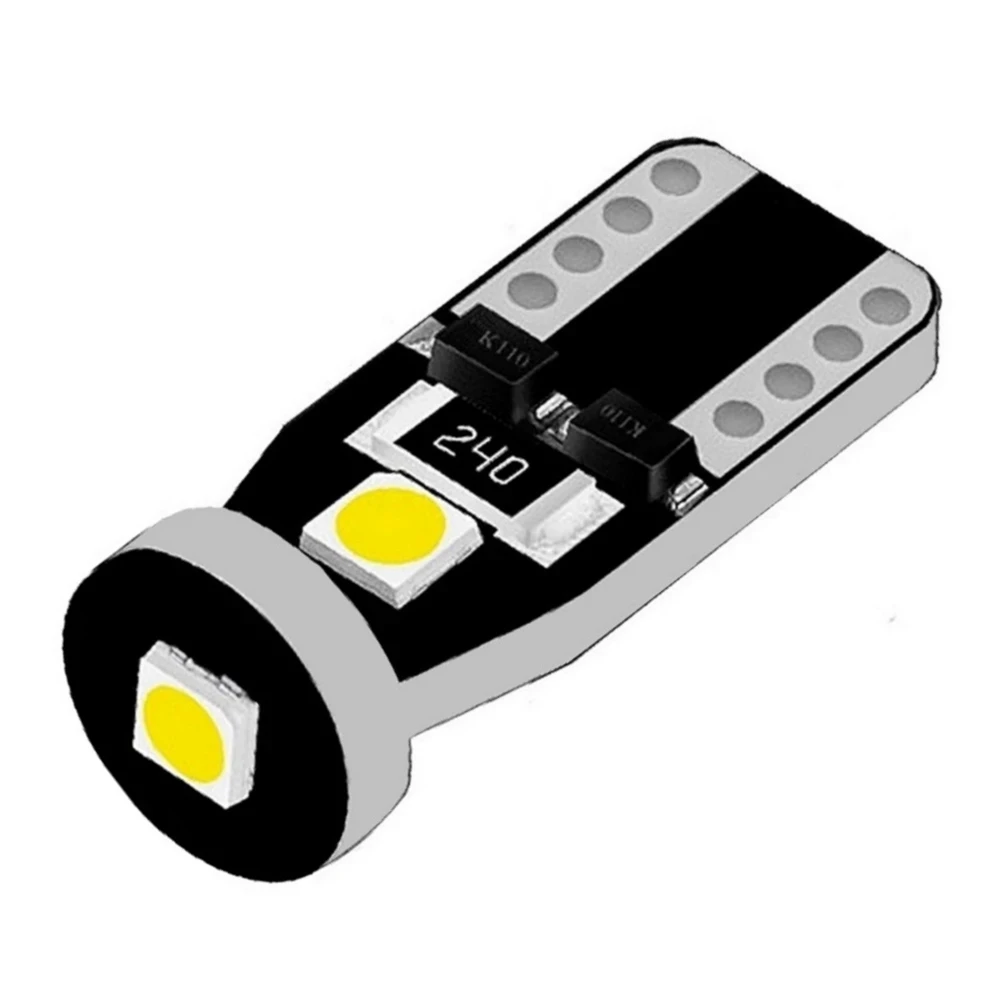 

T10 LED W5W LED Car DRL 3030 3SMD 194 168 Position Lights Reading Interior Lamp Canbus 12V 6500k White Yellow Polarity Free