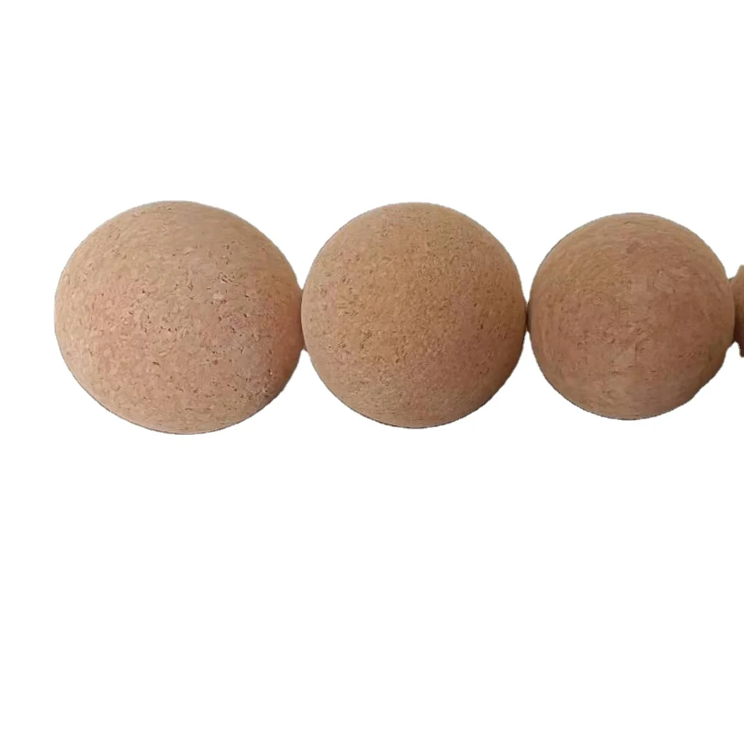 

High density natural eco friendly massage cork ball for sport