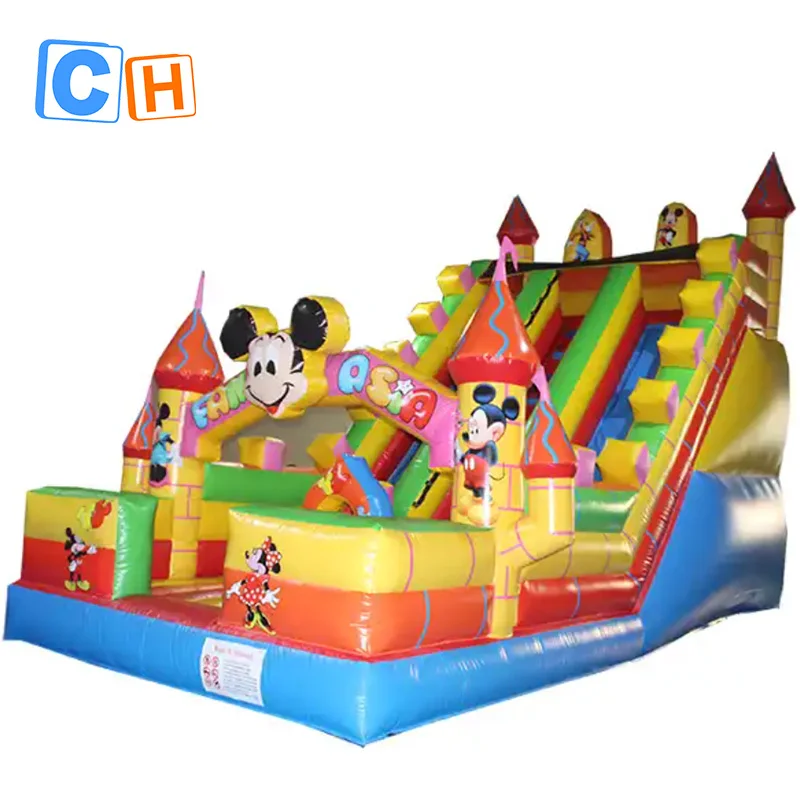 

CH Cue Animal Inflatable Bouncer With Dry SlideSlide Inflatable Bounce House For Kids