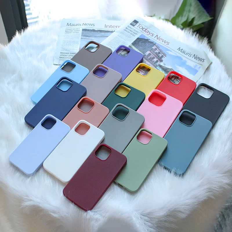 

Custom pattern luxury matte silicone cell phone case for iphone 11 xs 7 8 12 pro max, for iphone 12 tpu mobile phone case, Multiple colors choice