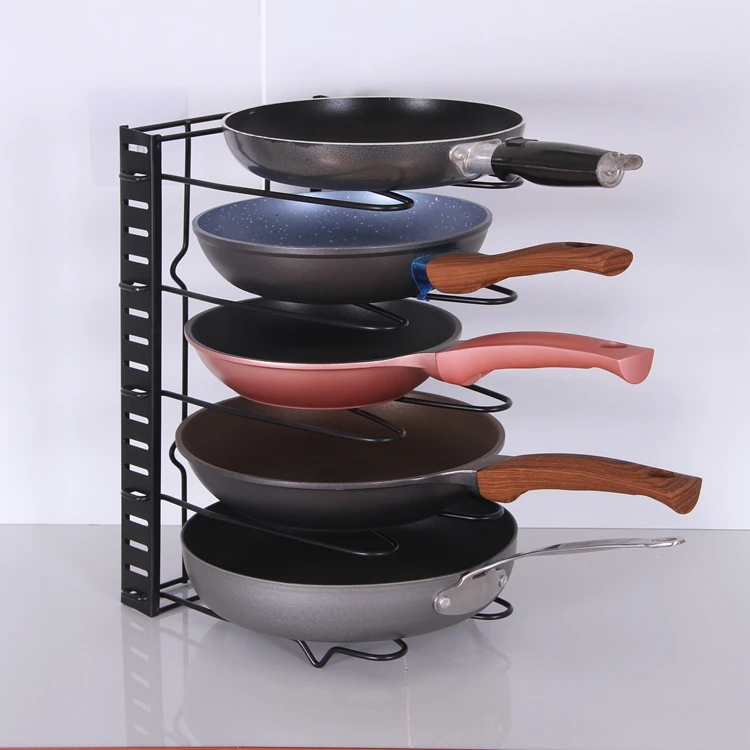 

Multi-purpose Pantry Cabinet Fruit Pan Pot Lid Rack Holder And Lid Storage Organizer Shelf Rack
