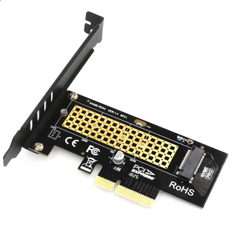 

PCIE 3.0 X4 NVMe Expansion Riser SK4 M.2 NVMe SSD NGFF TO PCIE X4 Adapter M Key Interface Card Support PCIE X4 X8 X16