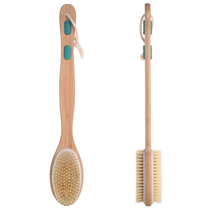 

Best selling Bamboo Wooden Bath Body Shower Massage Brush, Natural colours