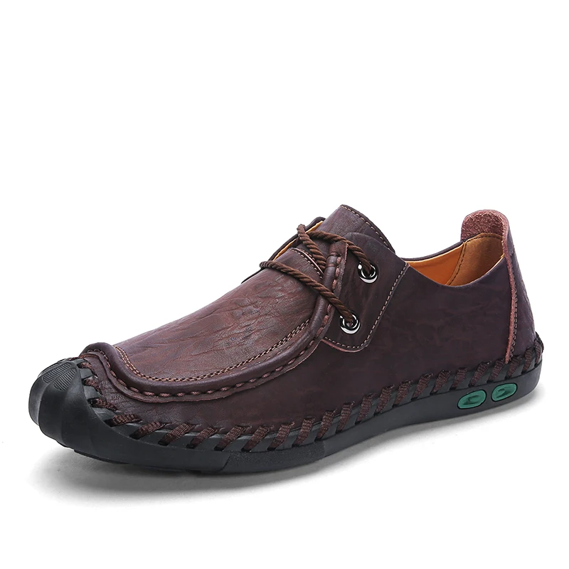 

2021 New Styles Men's Custom Logo Casual Leather Shoes Holiday Party Dress Shoes