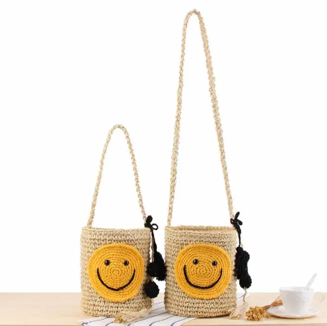 

Ecofriendly hot products paper straw bag hot summer handmade girl round beach bag woven handbag, Customized color
