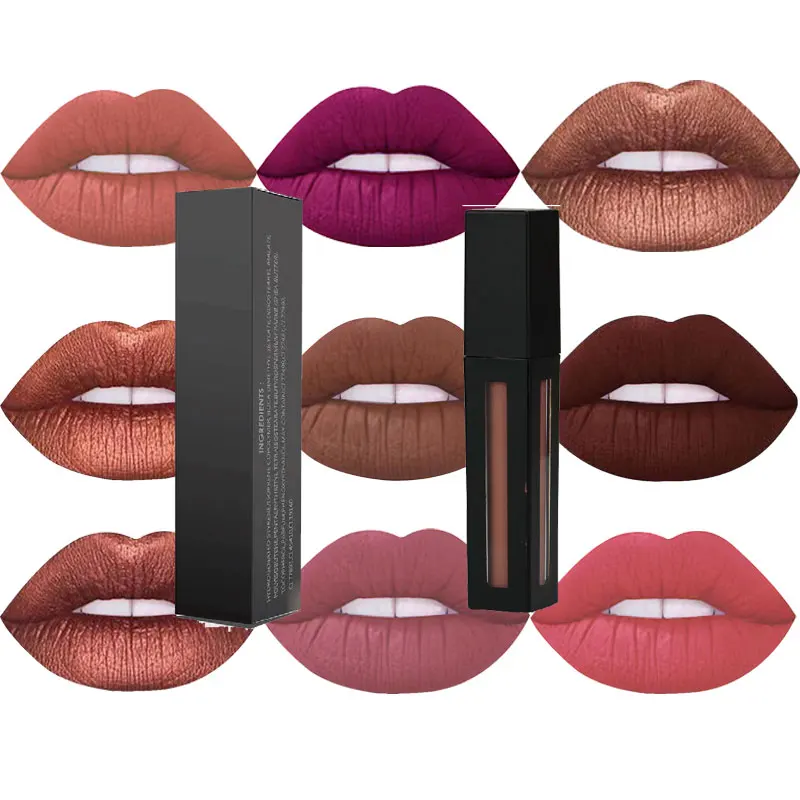 

Makeup Matte Lipstick Sexy Vegan Glossy Makeup Waterproof Lipgloss Private Label Lip Gloss