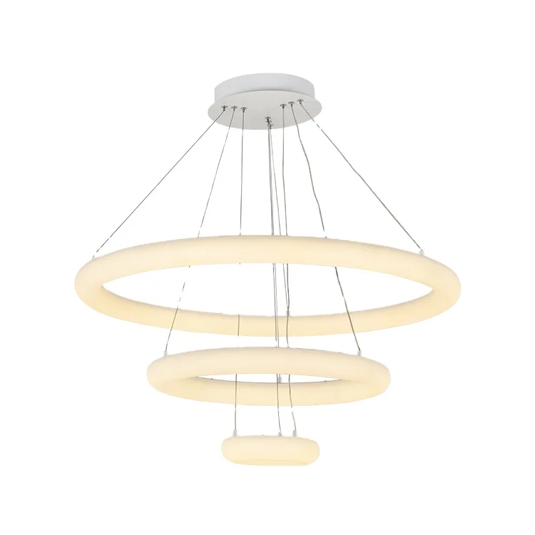 Best selling factory price living room circular ceiling modern luxury LED chandelier pendant light