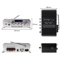 

Kentiger New Brand DC12V AC220V Car/Home Audio 2ch car amplifier with Bluetooth amplifier FM USB Player