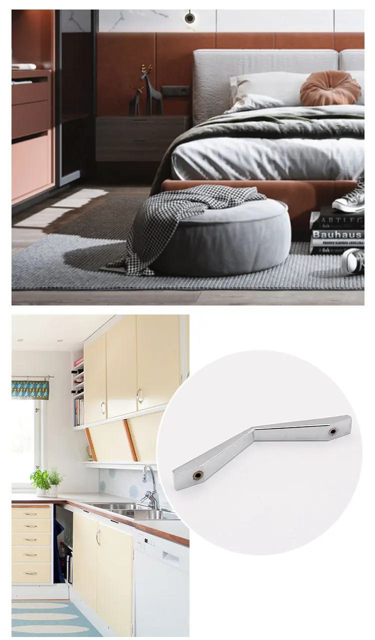 Wholesale Price Kitchen Hardware Pull Cabinet Handles For Modern Furniture, Zinc Alloy Cabinet Furniture Handle