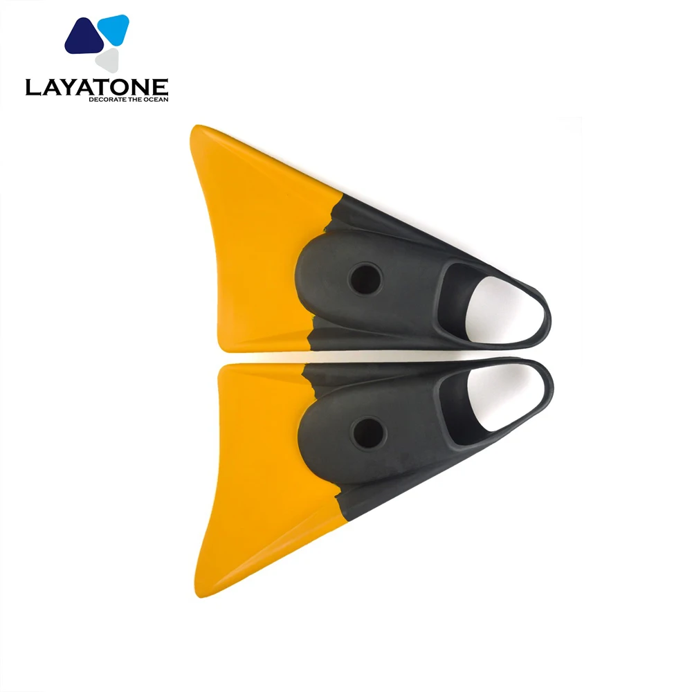 

Layatone Snorkeling Diving Fins Full Foot Pocket Black Full Heel Flippers Diving Equipment Swim Short Rubber Fins