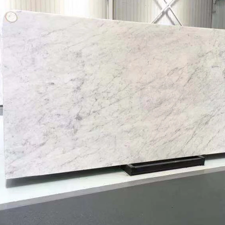 Bestselling Custom Cut Big Size Italy Carrara Natural White Stone Marble Slabs