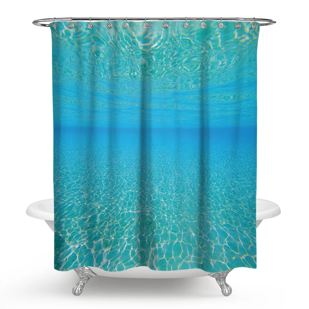 

Modern eco-friendly print shower curtain