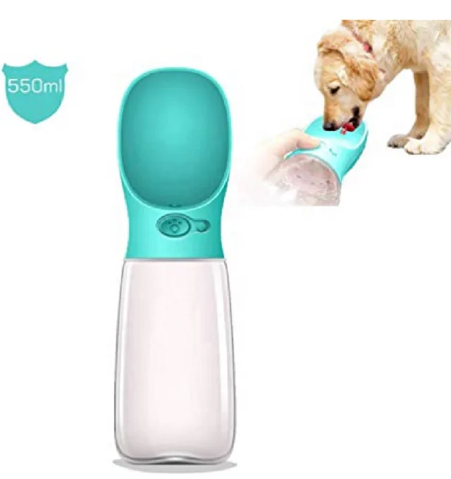 

550ml Dog Water Bottle Leak Proof Portable Puppy Water Dispenser with Drinking Feeder for Pets Outdoor Walking, Hiking, Travel