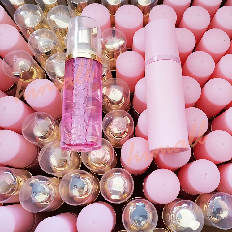 

MSDS inspection foam eyelash extension bath cleaner lash shampoo and brush, Clear, pink