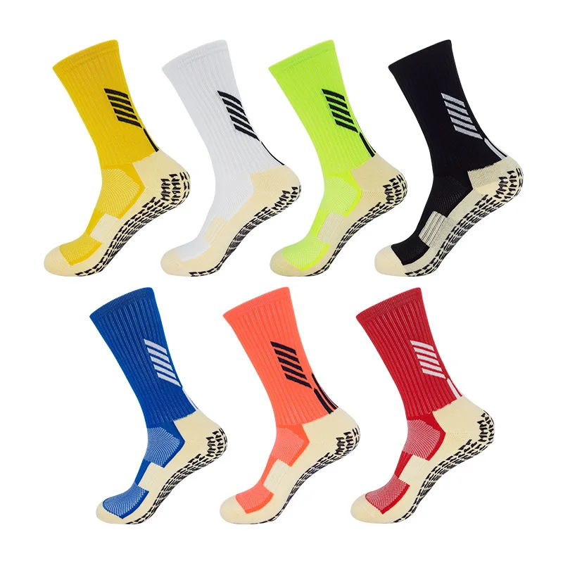 

Sports Grip Designer Custom Logo Men Socks Basketball Team Athletic Baloncesto Anti Slip Crew Socks Sport With Logo
