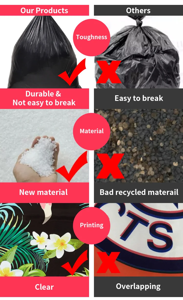 120 Liters Trash Bags Garbage Bag Factory