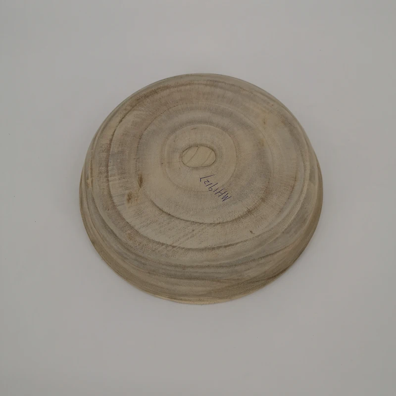 
Round Paulownia ellipse wood Tray solid wood plant tray container 