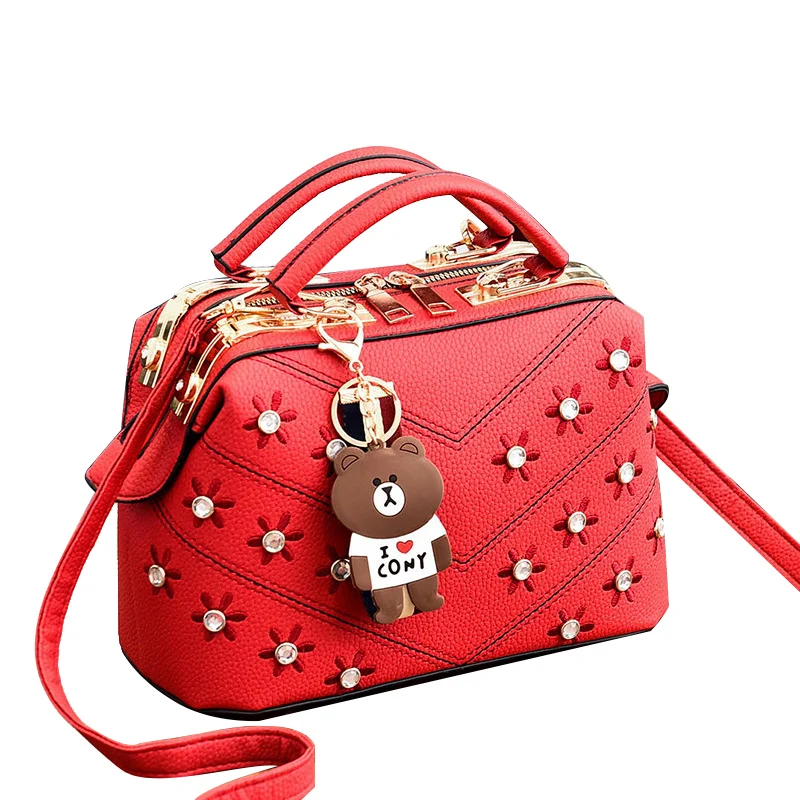 

CLK W795 Latest Fashion Leather Single Shoulder Bag Women Handbags, Red, black....