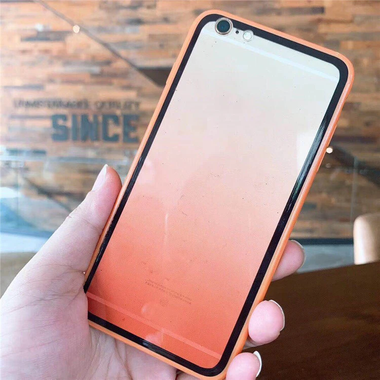 

Fashion custom design gradient color colorful acrylic hard transparent soft tpu bumper phone cover case for huawei p smart z