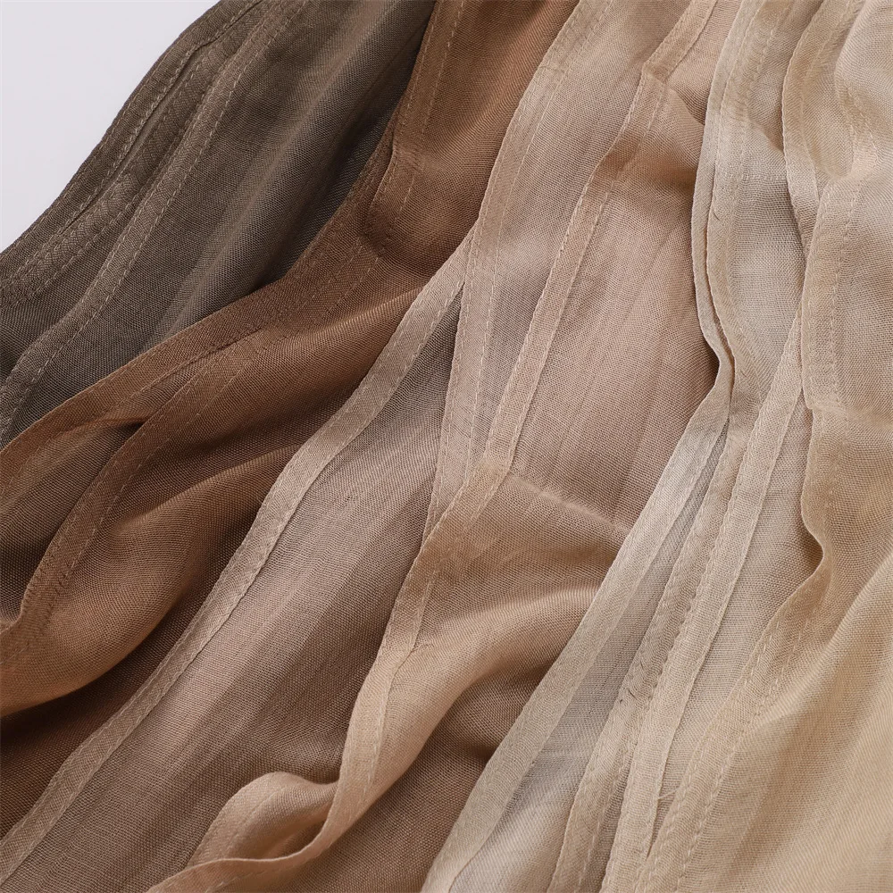2025 New Indonesian Solid Color Wide Edge Modal Scarf Breathable Viscose Cotton Hemp Headband for Women Muslim Shawl Hijabs