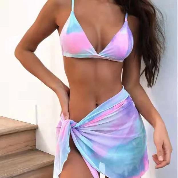 

Sweet Sexy Tiny Bikini Beachwear 3 Pieces Women Swimwear Suit Swimsuits Women Summer Beachwear 2021, Picture showed