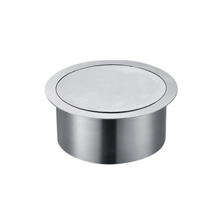 

304 Stainless Steel Built-in Recessed Counter top Waste Bin Dustbin Flap Swing Cover Lid for Kitchen Hotel