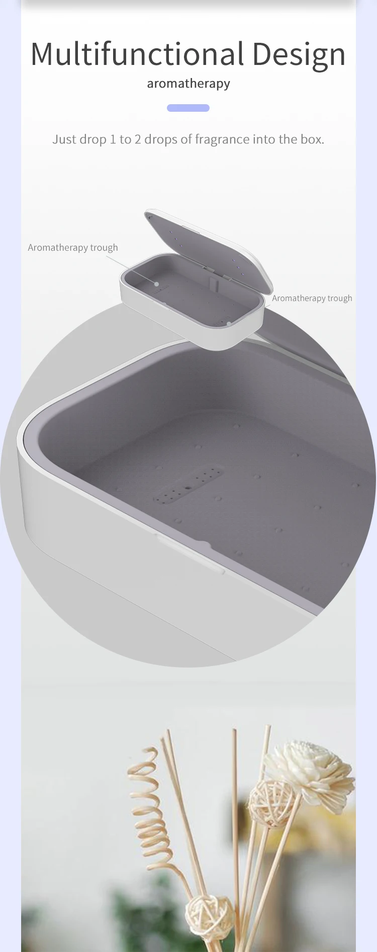 Portable Led UV light sterilizer box for Smart Mobile Phone 