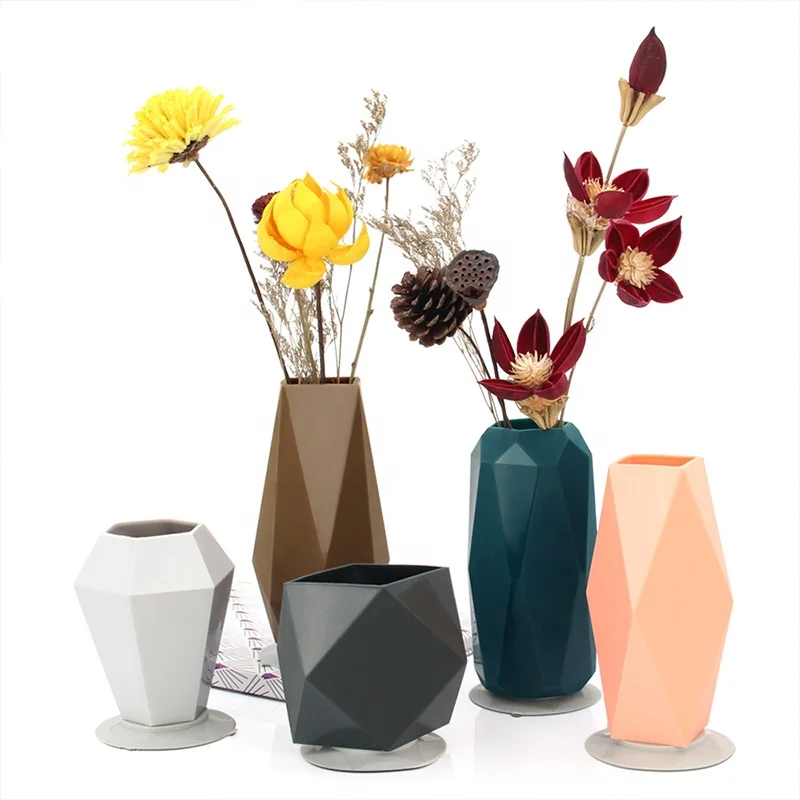 

Silicone Vase Silicone Flower Vase Plant Flower Pot with Strong Suction Cup Flower Vase, Customized color