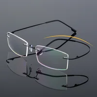 

Ultralight Flexible Metal Rimless Eye Glasses Spectacle Frames foldable Women Men Optical Eyeglasses Frames