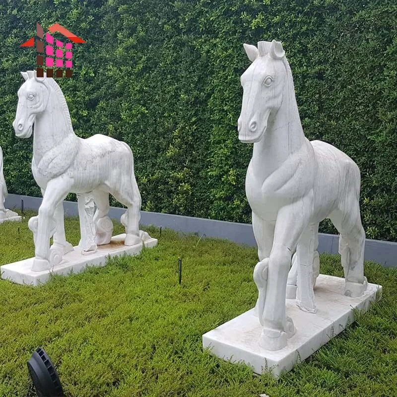 Garden Decoration White Marble Horse Statue Sculpture - Buy Large Horse