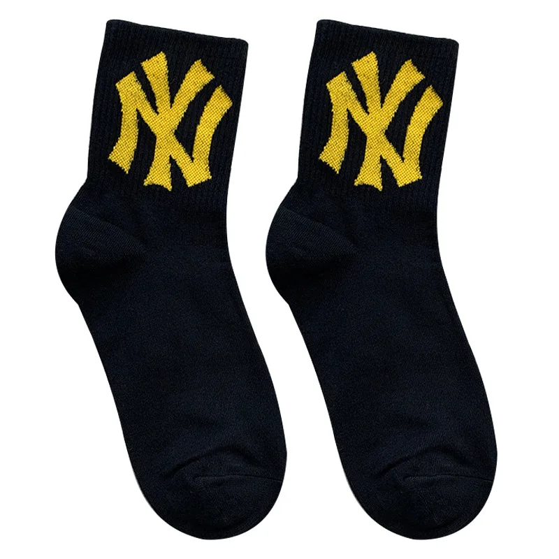 

LB0175 Fall Winter Famous Brand Hip Pop Cotton New York Socks Unisex Socks, As the picture or customized