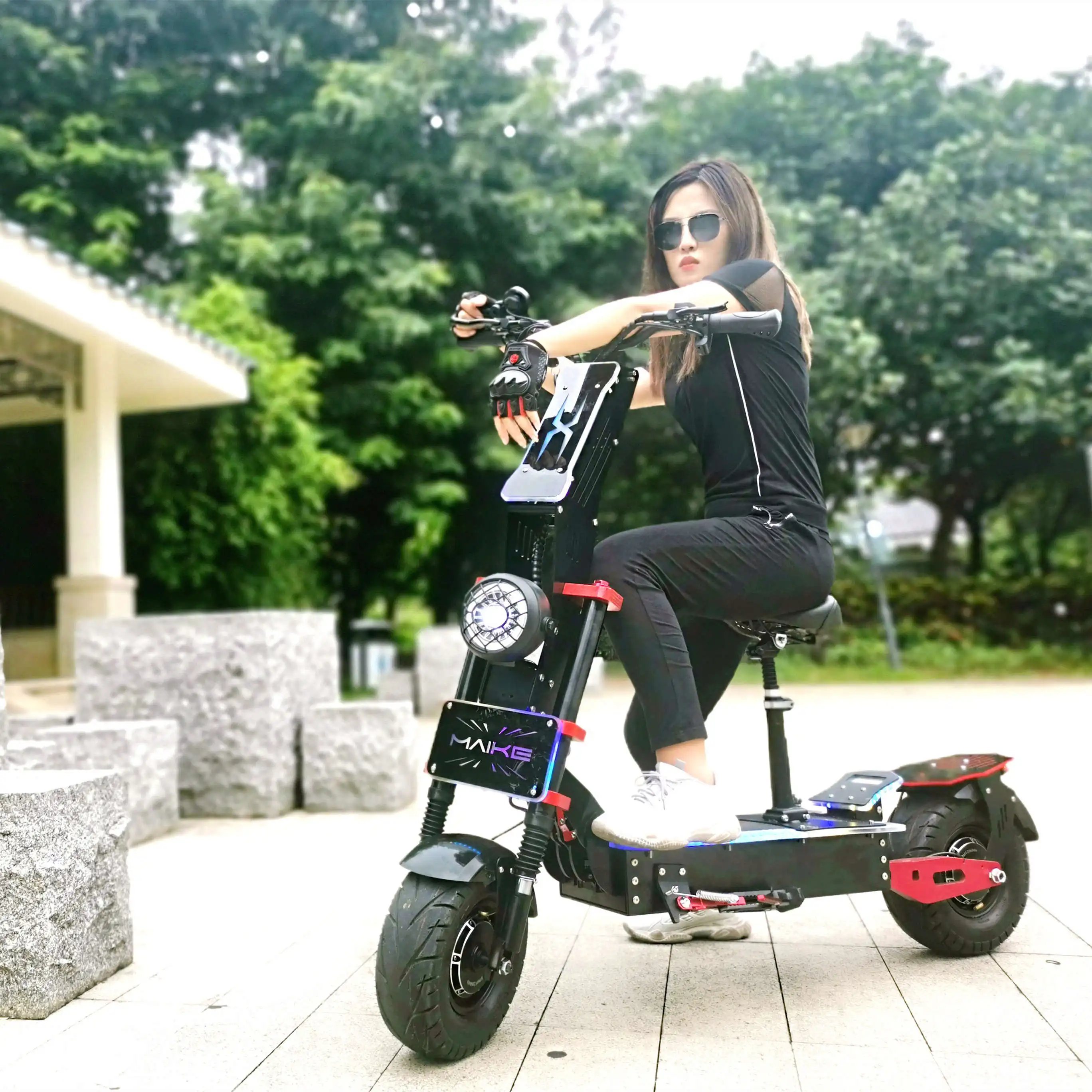 

Maike MKX new arrival Foldable Motorcycle 13 inch tire 60V 30AH 8000W 85km/h powerful electric scooter