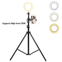 

Makeup LED Ring Fill Light Kit with Tripods Stand For Live Streaming YouTube Video Production Photography (Ship from USA )