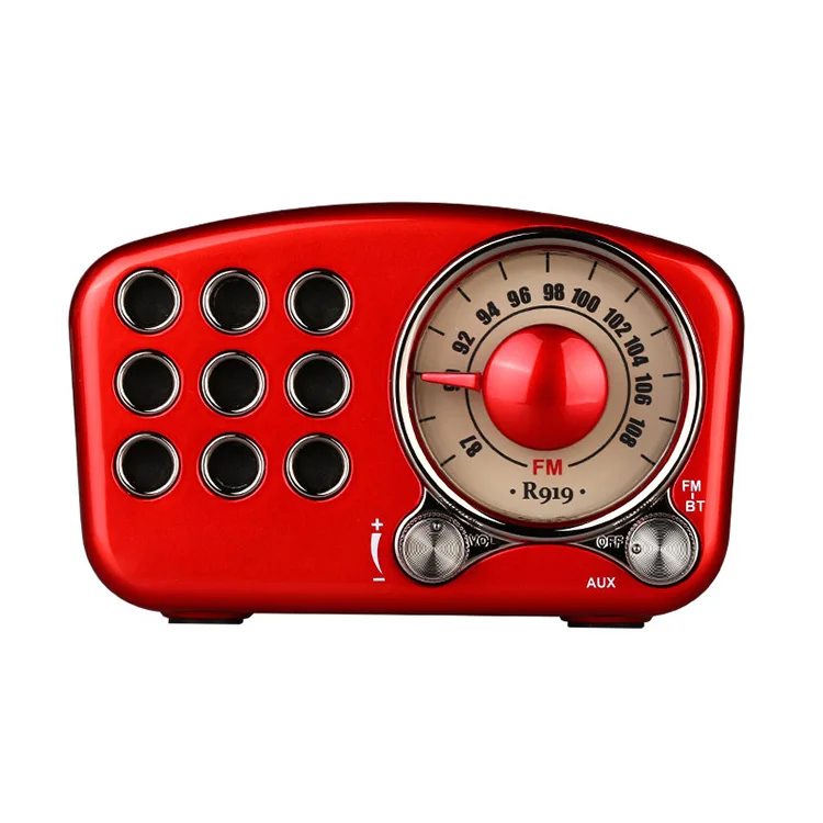 

Newest Retro Mini Cute Portable Radio Shape BT Wireless Speaker