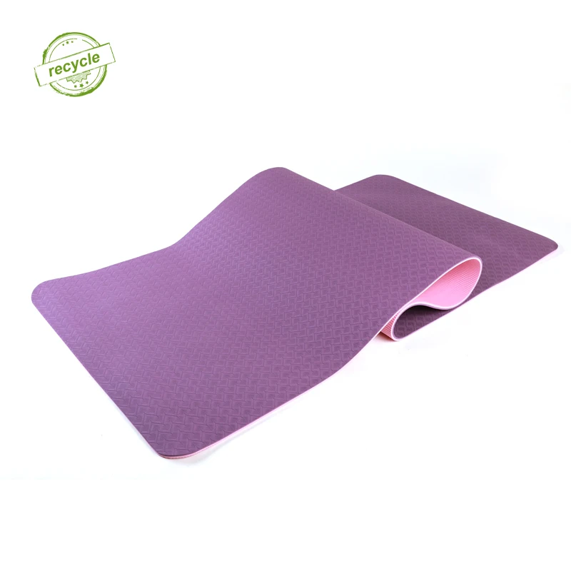 

Pro Eco Friendly Non Slip Fitness Exercise Workout Mat for Yoga, TPE Pilates and Floor Exercise Mat, Blue,pink, purple, green