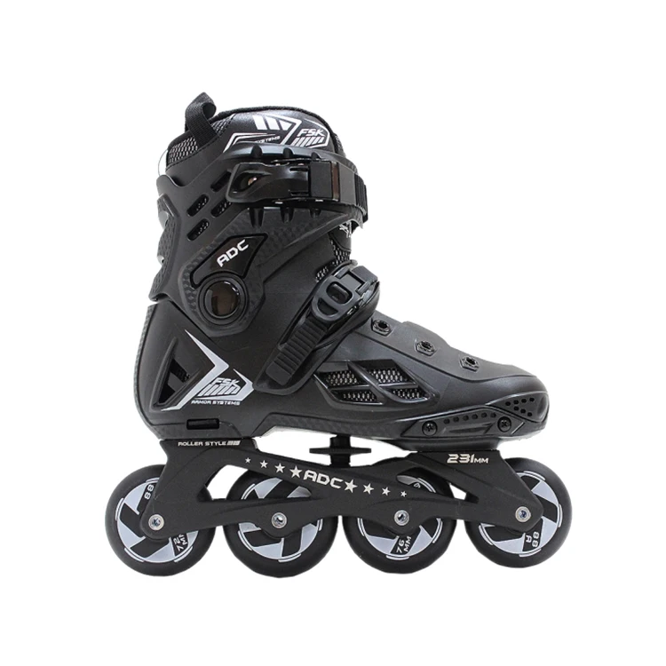 

Durable High impact PP roller blades 4 wheels inline skates for adults inline adjustable roller skates