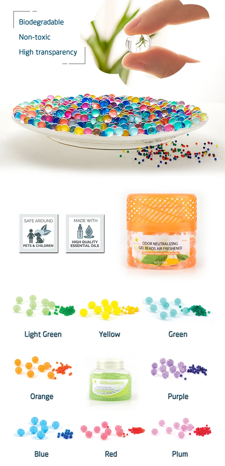 Sgs Msds Non Toxic Air Freshener Deodorant Beads Home Crystal