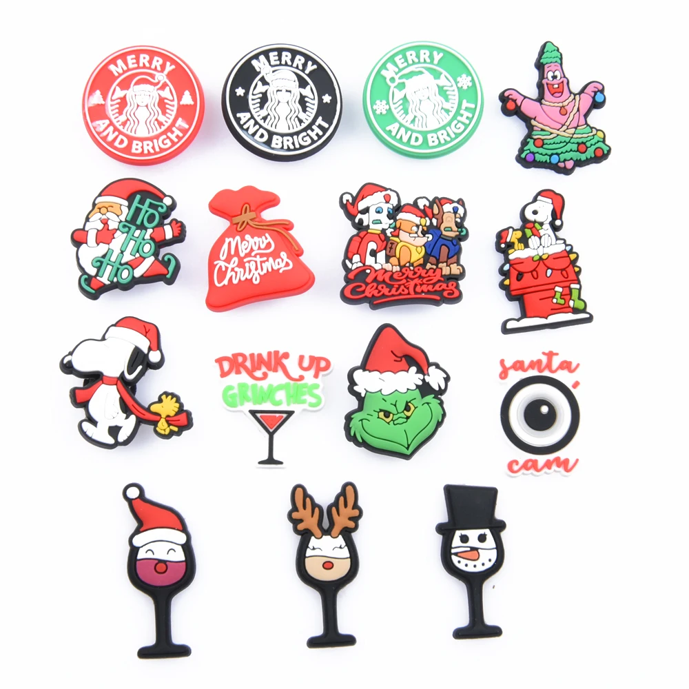 

Christmas holidays shoe charms inspired by the hot game movies character Joy rubber shoe decoration, Jewelry