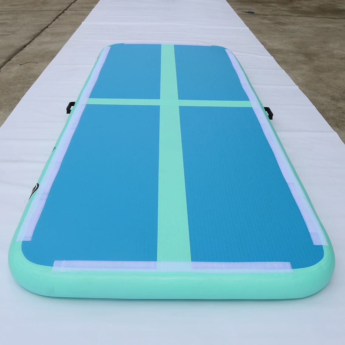 

factory cheap high quality 3m air track gymnastics air tumbling track inflatable gymnastics mats for sale, Grey & blue or customize