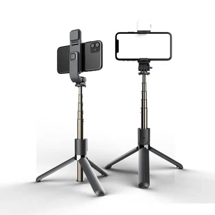 

Portable Smartphone makeup recording holder With BT CellPhone Fill light Tripod Stand Mobile phone Selfie Stick