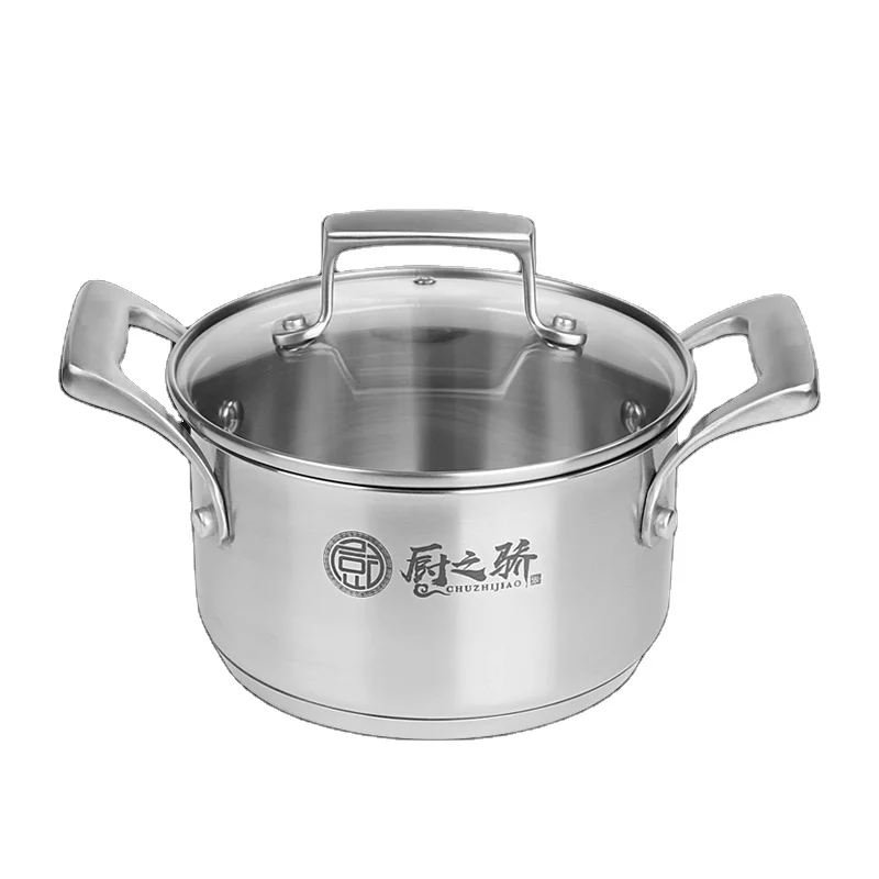 
Hot Selling Stainless Steel 3 Layers Composite Bottom Round Suitable For Frying Pan With Free 5-piece nylon kitchenware set 