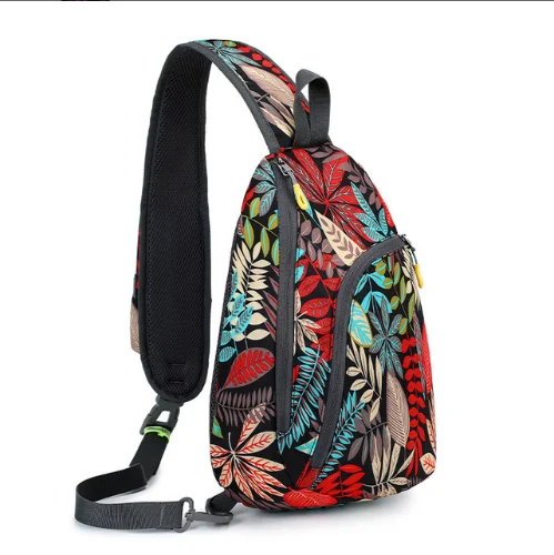 

New women's bag fashion trend printed ladies breast bag outdoor sports travel casual shoulder cross-body bag