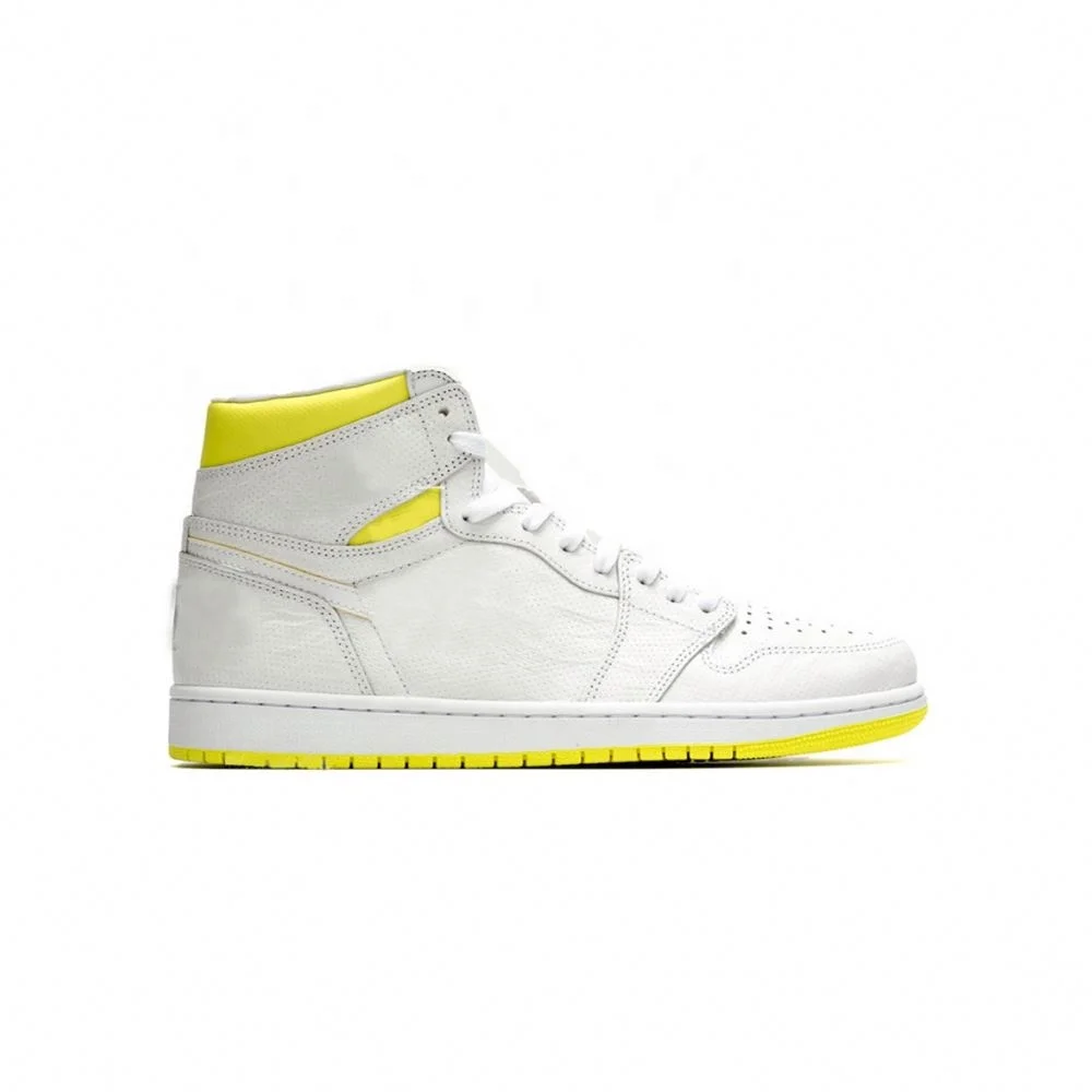 

Jodan 1 high lemon yellow men's women's fashion casual sports basketball running zapatillas zapatos shoes cheap sneakers -dy