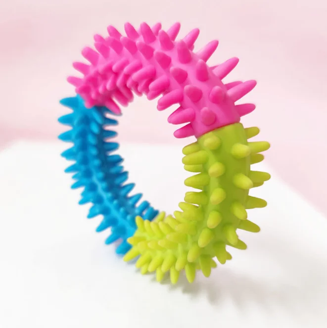 

TPR Rubber Ring Dog Toy Bite Resistant Dog Toy Molar Teeth Puppy Chew Toys