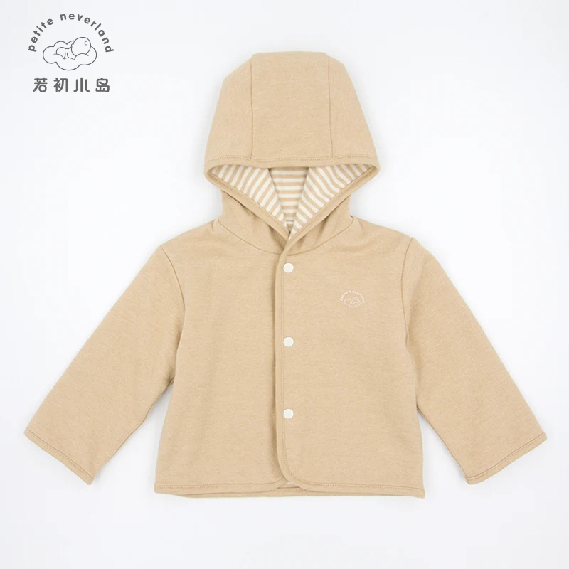 
Amazon hot sale 100% organic cotton baby reversible winter coat jacket 